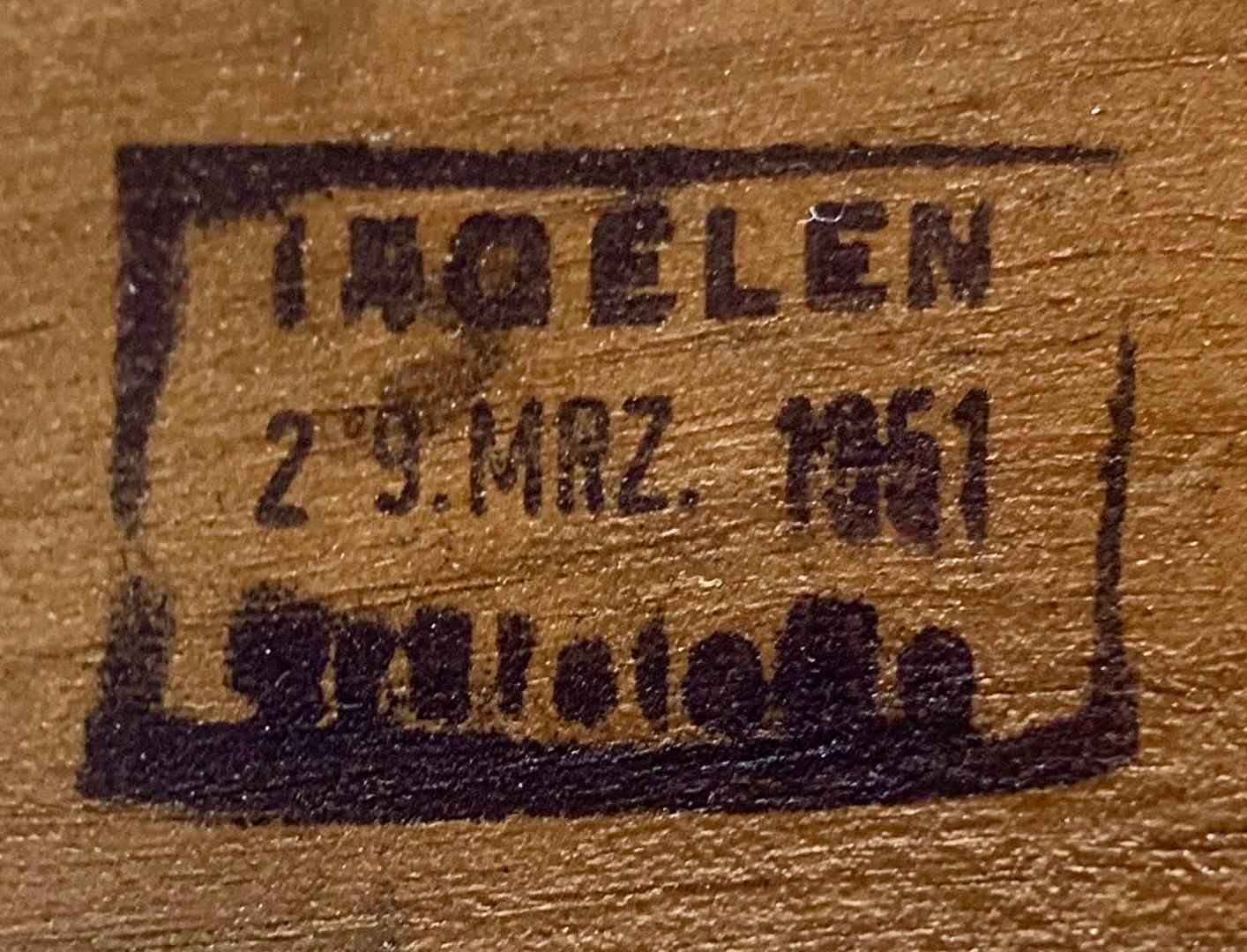 Ingelen Columbus 51 GW is an Austrian table radio from the early 1950s: manufactured on March 1951
